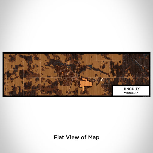 Flat View of Map Custom Hinckley Minnesota Map Enamel Mug in Ember