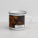 Right View Custom Hinckley Minnesota Map Enamel Mug in Ember