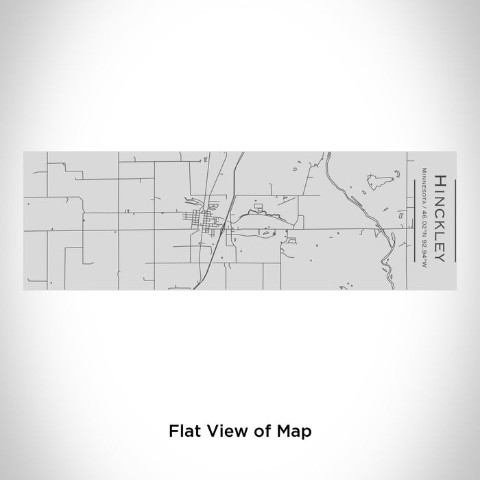 Rendered View of Hinckley Minnesota Map Engraving on 10oz Stainless Steel Insulated Cup with Sipping Lid