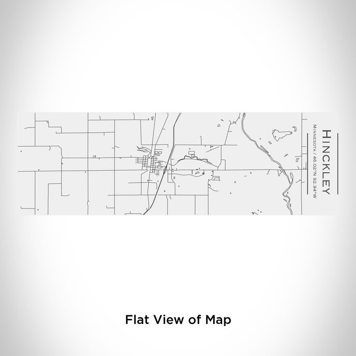 Rendered View of Hinckley Minnesota Map Engraving on 10oz Stainless Steel Insulated Cup with Sliding Lid in White