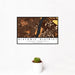12x18 Historic District Saint Charles Map Print Landscape Orientation in Ember Style With Small Cactus Plant in White Planter