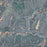 Hocking Hills Ohio Map Print in Afternoon Style Zoomed In Close Up Showing Details