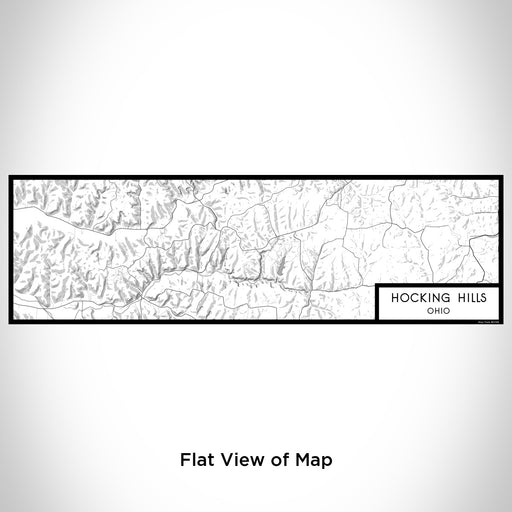 Flat View of Map Custom Hocking Hills Ohio Map Enamel Mug in Classic
