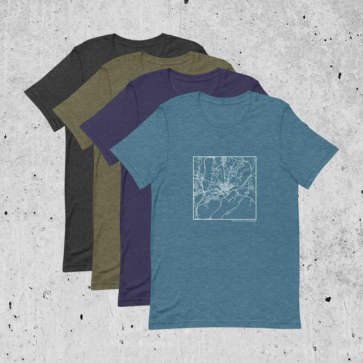 Hollidaysburg Pennsylvania  Map Unisex T-Shirts in Multiple Colors