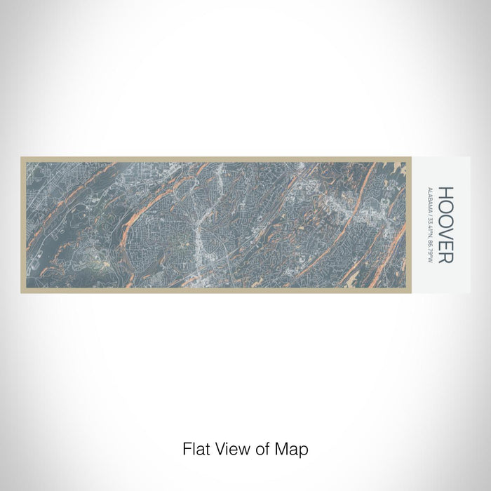 Rendered View of Hoover Alabama Map on 10oz Stainless Steel Insulated Cup in Afternoon with Sliding Lid