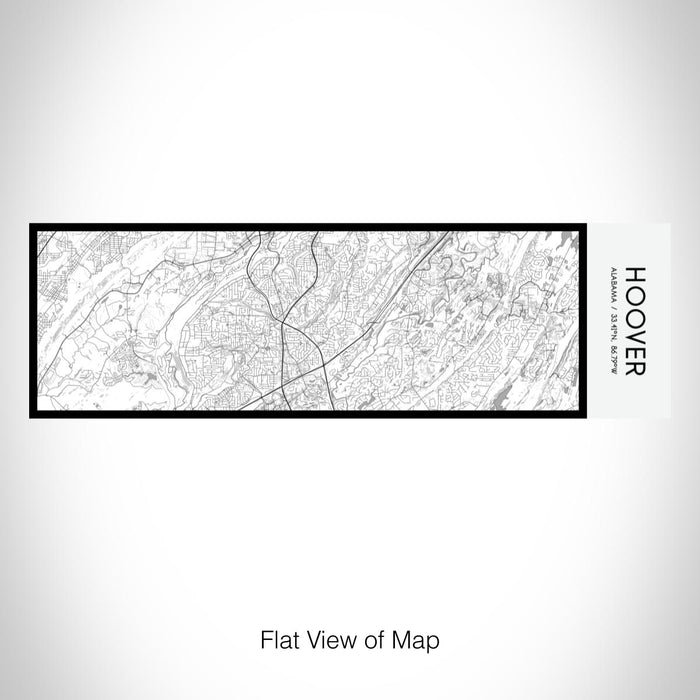 Rendered View of Hoover Alabama Map on 10oz Stainless Steel Insulated Cup in Classic with Sliding Lid