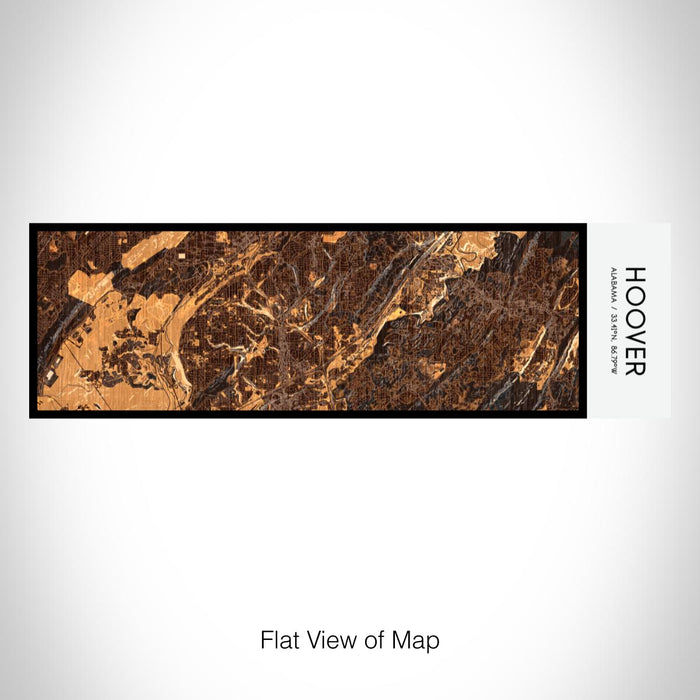 Rendered View of Hoover Alabama Map on 10oz Stainless Steel Insulated Cup in Ember with Sliding Lid