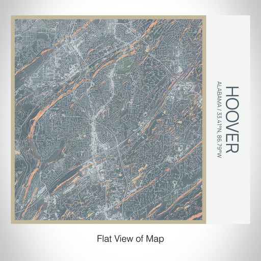 Rendered View of Hoover Alabama Map on 17oz Stainless Steel Insulated Tumbler in Afternoon Map Style