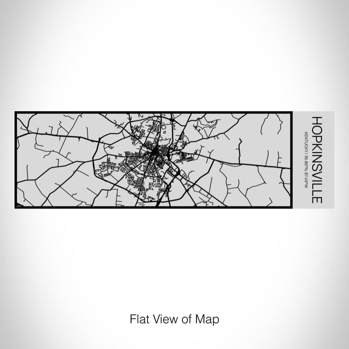 Rendered View of Hopkinsville Kentucky Map on 10oz Stainless Steel Insulated Cup with Sipping Lid