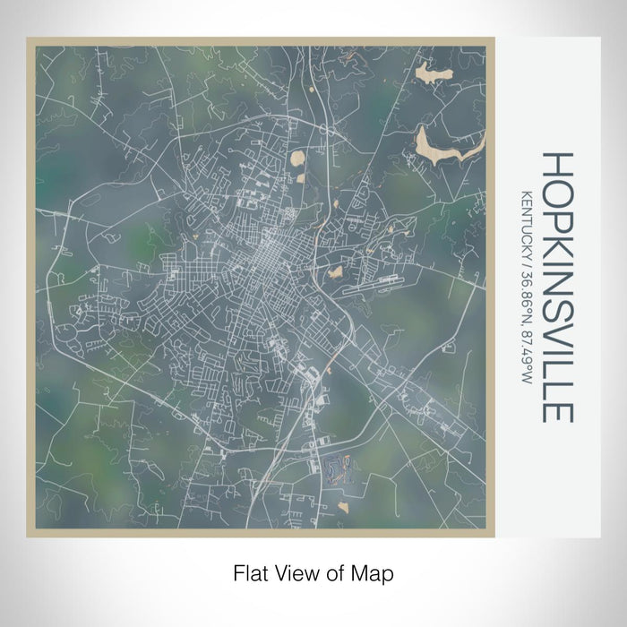 Rendered View of Hopkinsville Kentucky Map on 17oz Stainless Steel Insulated Tumbler in Afternoon Map Style