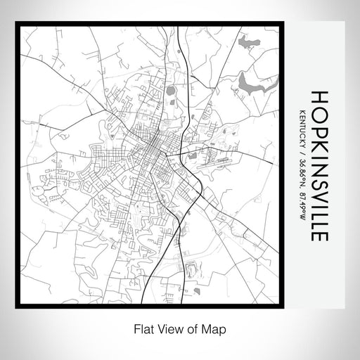 Rendered View of Hopkinsville Kentucky Map on 17oz Stainless Steel Insulated Tumbler in Classic Map Style