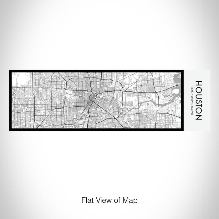 Rendered View of Houston Texas Map on 10oz Stainless Steel Insulated Cup in Classic with Sliding Lid