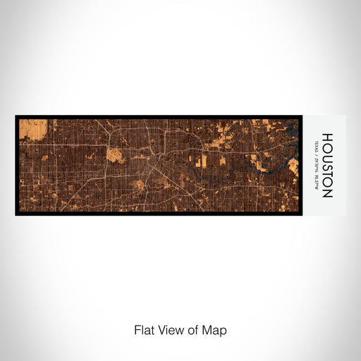 Rendered View of Houston Texas Map on 10oz Stainless Steel Insulated Cup in Ember with Sliding Lid