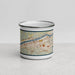 Front View Custom Huntington West Virginia Map Enamel Mug in Woodblock