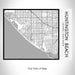 Rendered View of Huntington Beach California Map on 20oz Stainless Steel Insulated Bottle with Bamboo Top with printed classic style map