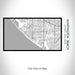Rendered View of Huntington Beach California Map on 17oz Stainless Steel Insulated Bottle with printed classic style map