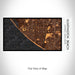 Rendered View of Huntington Beach California Map on 17oz Stainless Steel Insulated Bottle with printed ember style map