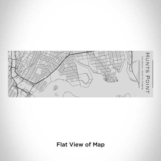 Rendered View of Hunts Point The Bronx Map Engraving on 10oz Stainless Steel Insulated Cup with Sipping Lid