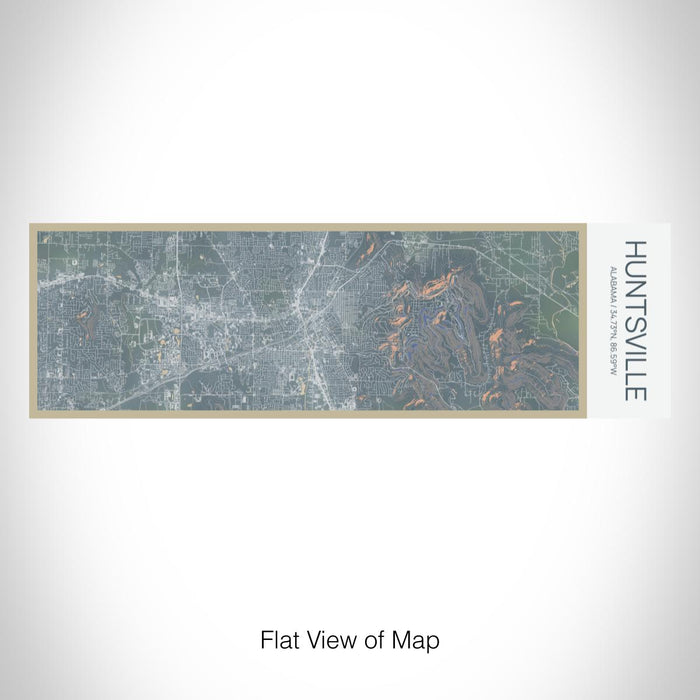 Rendered View of Huntsville Alabama Map on 10oz Stainless Steel Insulated Cup in Afternoon with Sliding Lid