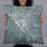 Person holding 22x22 Custom Huntsville Texas Map Throw Pillow in Afternoon