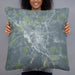 Person holding 22x22 Custom Huntsville Texas Map Throw Pillow in Afternoon