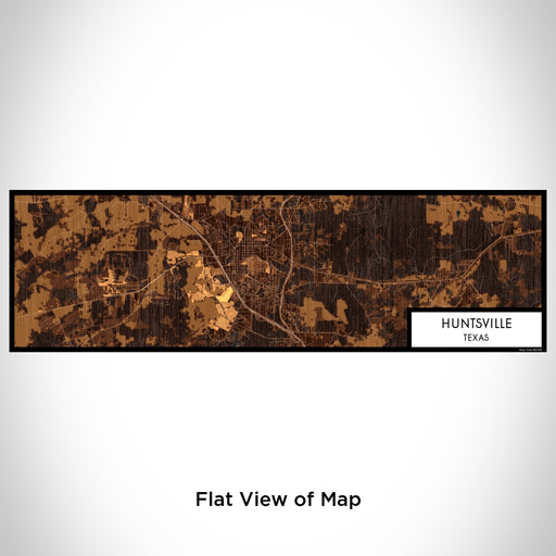 Flat View of Map Custom Huntsville Texas Map Enamel Mug in Ember