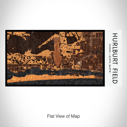 Rendered View of Hurlburt Field Florida Map on 17oz Stainless Steel Insulated Bottle with printed ember style map