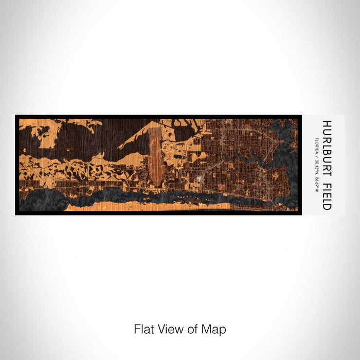 Rendered View of Hurlburt Field Florida Map on 10oz Stainless Steel Insulated Cup in Ember with Sliding Lid