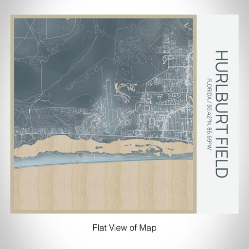Rendered View of Hurlburt Field Florida Map on 17oz Stainless Steel Insulated Tumbler in Afternoon Map Style
