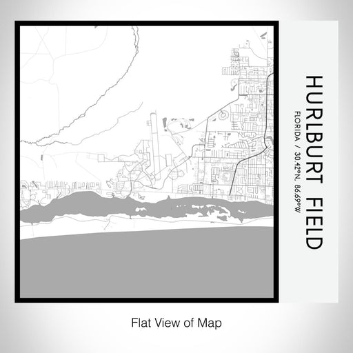 Rendered View of Hurlburt Field Florida Map on 17oz Stainless Steel Insulated Tumbler in Classic Map Style