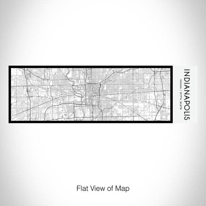 Rendered View of Indianapolis Indiana Map on 10oz Stainless Steel Insulated Cup in Classic with Sliding Lid