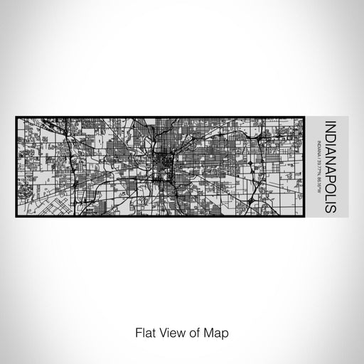 Rendered View of Indianapolis Indiana Map on 10oz Stainless Steel Insulated Cup with Sipping Lid