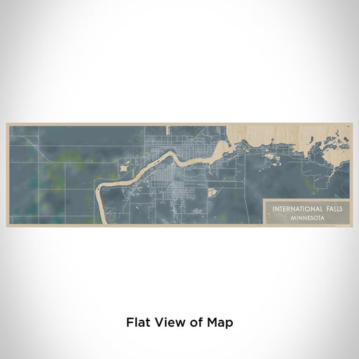 Flat View of Map Custom International Falls Minnesota Map Enamel Mug in Afternoon