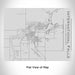 Rendered View of International Falls Minnesota Map Engraving on 20oz Stainless Steel Insulated Bottle with Bamboo Top