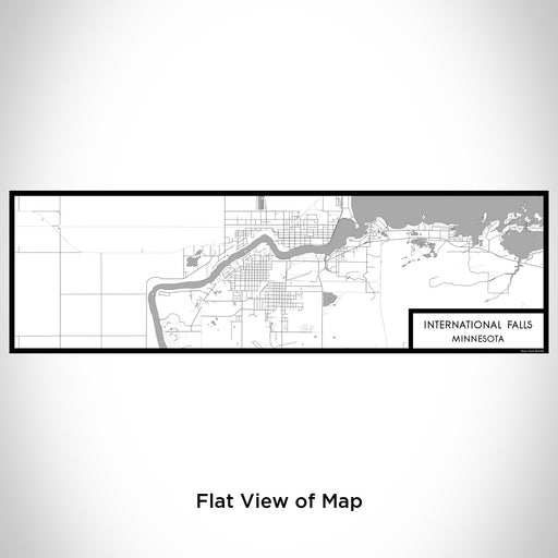 Flat View of Map Custom International Falls Minnesota Map Enamel Mug in Classic