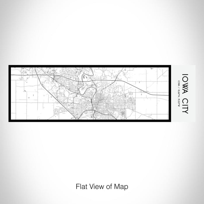 Rendered View of Iowa City Iowa Map on 10oz Stainless Steel Insulated Cup in Classic with Sliding Lid