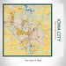 Rendered View of Iowa City Iowa Map on 17oz Stainless Steel Insulated Tumbler in Woodblock Map Style