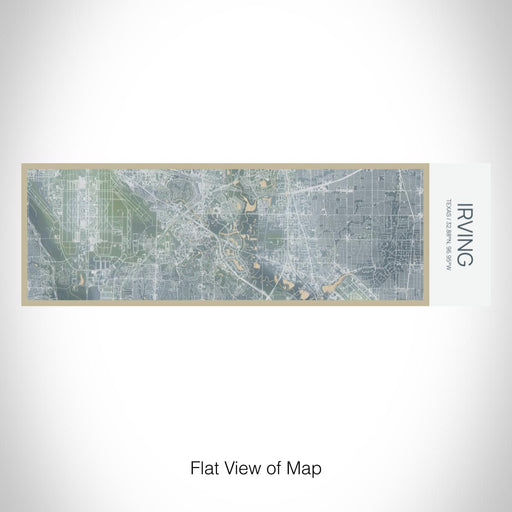 Rendered View of Irving Texas Map on 10oz Stainless Steel Insulated Cup in Afternoon with Sliding Lid