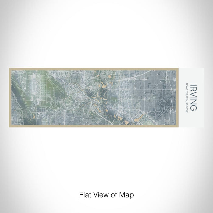 Rendered View of Irving Texas Map on 10oz Stainless Steel Insulated Cup in Afternoon with Sliding Lid