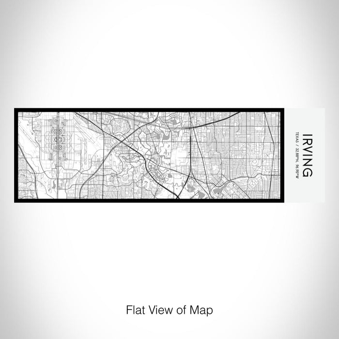 Rendered View of Irving Texas Map on 10oz Stainless Steel Insulated Cup in Classic with Sliding Lid