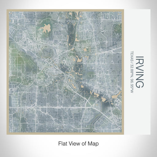 Rendered View of Irving Texas Map on 17oz Stainless Steel Insulated Tumbler in Afternoon Map Style