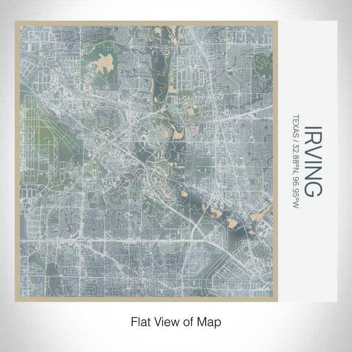 Rendered View of Irving Texas Map on 17oz Stainless Steel Insulated Tumbler in Afternoon Map Style