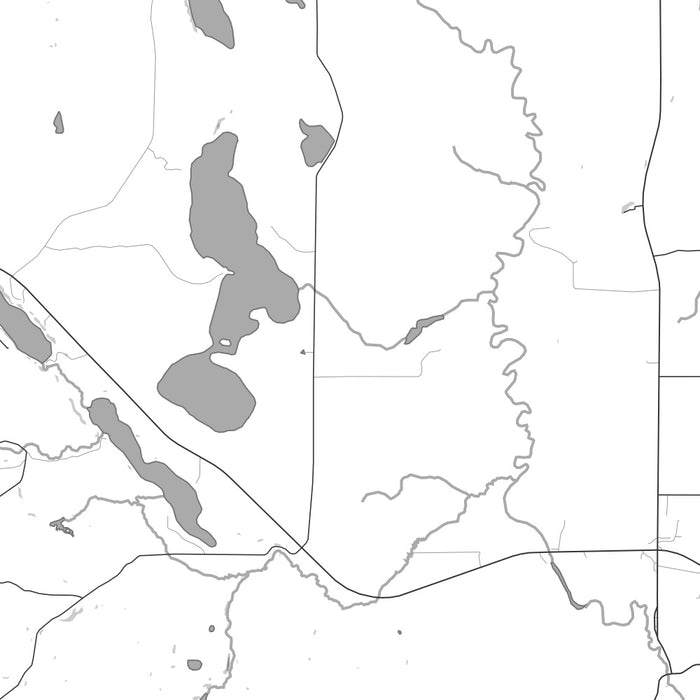 Itasca Minnesota Map Print in Classic Style Zoomed In Close Up Showing Details