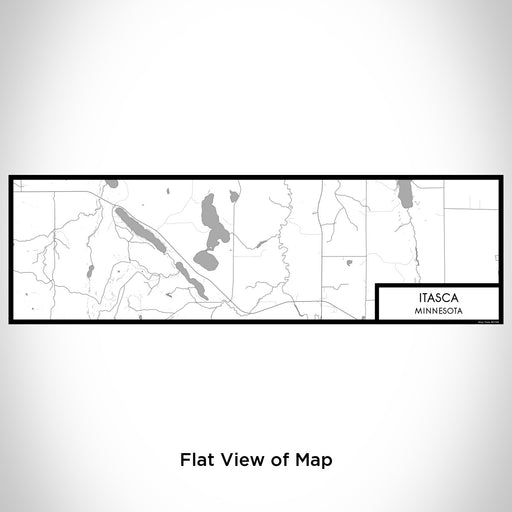 Flat View of Map Custom Itasca Minnesota Map Enamel Mug in Classic