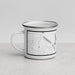 Left View Custom Itasca Minnesota Map Enamel Mug in Classic