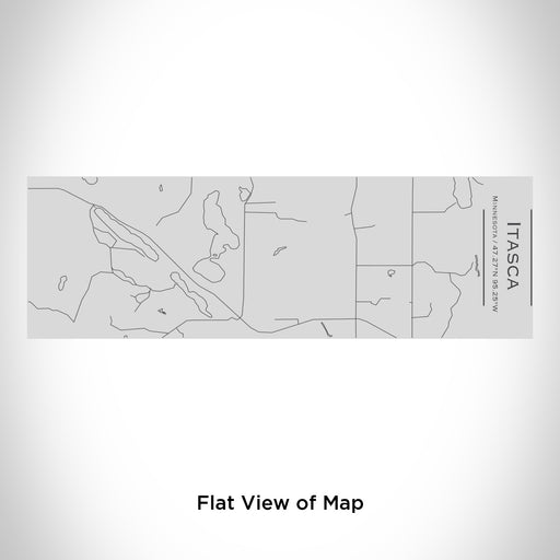 Rendered View of Itasca Minnesota Map Engraving on 10oz Stainless Steel Insulated Cup with Sipping Lid