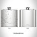 Rendered View of Itasca Minnesota Map Engraving on 6oz Stainless Steel Flask