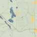 Itasca Minnesota Map Print in Woodblock Style Zoomed In Close Up Showing Details