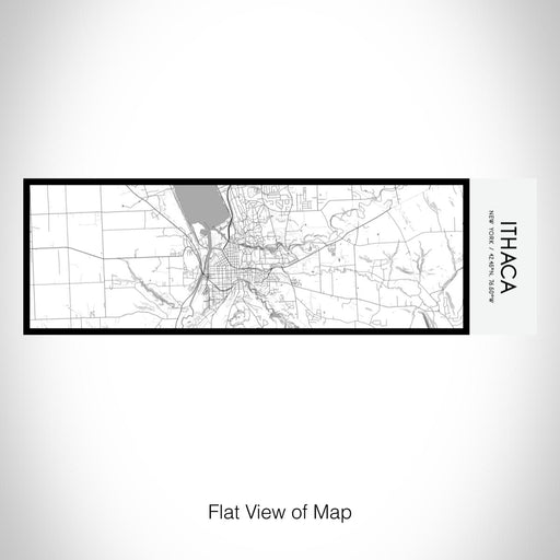 Rendered View of Ithaca New York Map on 10oz Stainless Steel Insulated Cup in Classic with Sliding Lid