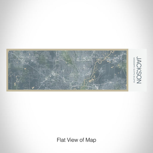 Rendered View of Jackson Mississippi Map on 10oz Stainless Steel Insulated Cup in Afternoon with Sliding Lid